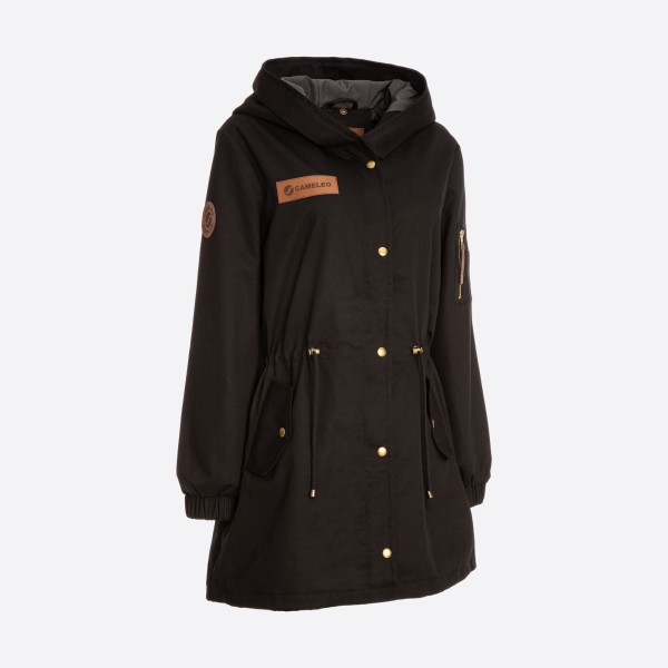 Parka wiosenna - Czerń